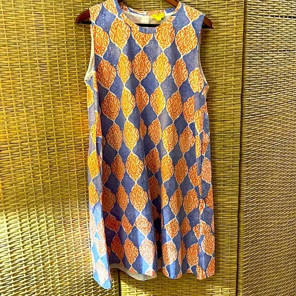 roller rabbit shirt dress Harlequin Geo Mina Dress